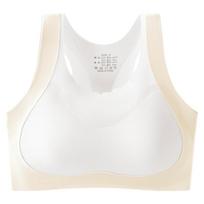 Ice silk seamless development period girls' underwear light and thin material fixed cup breathable vest thin children's underwear M