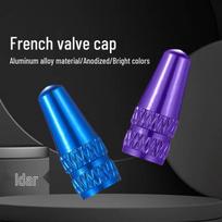 Lightweight Aluminum Presta Valve Caps for Road and Mountain Bikes žalia