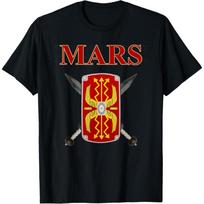 Mars Roman God of War T-Shirt(1) S juoda