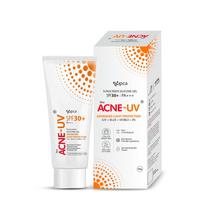 New ACNE-UV Gel Sunscreen SPF 30 PA+++ | 30g Sunscreen for Oily Skin Women & Men | Non-Comedogenic Silicone Gel | Visible Light Protection | Wate