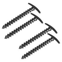 4 Pcs/Set 14.5cm Camping Tent Portable Fixed Sturdy Anti-slip Reliable Pegs Heavy-duty Tent Ground Nails
