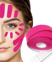 NUDFSY Face Lifting Tape, Face Tape for Wrinkles, Pink, One Size