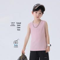 YOYO Fairytale Boys' Summer Sleeveless Tank Top 140 rožinė