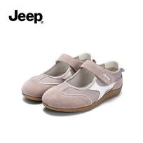 JEEP Women's Casual Velcro Mary Jane Ballet Shoes 37