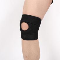 Gym Adjustable Knee Support With Basic Open Patella Kneecap Brace and Spring Steel Side Stays S žalia