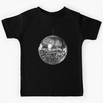 Silver  Disco Ball Kids T-Shirt 170