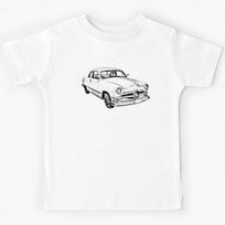 1950  Ford Custom Antique Car Illustration Kids T-Shirt 130