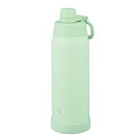 Zojirushi Water Bottle Dishwasher Safe Seamless Lid Only 3 Parts to Wash Handle Insulated Cool Bottle Light Green 1.0L [Quick Hydration] SD-KA100-GM