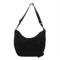 Adjustable Strap Leopard Print Crossbody Bag Zipper Shoulder Pouch Fashion Dumpling Bag  Cool Girls juoda