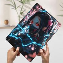 Nezuko Kamado With Sakura Poster Customized Wall Art Vintage Metal Signs Retro Tin Plaque for Man Cave Decoration Home House 20x30cm（7.8x11.8inch）