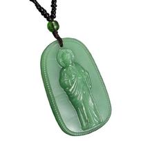 Delicate Faux Jades Locket Necklace Embodying Buddhas’S Blessings And Positive Energy Individualized Buddhas Jewelry