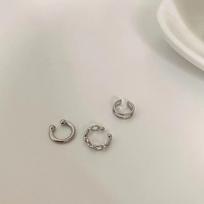 3Pcs/Set Fashion Simple C-Shape Ear Cuffs for Women Men No Piercing Fake Cartilage Clip Earring Jewelry Grunge Rock Party Gift