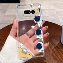 Jelly Casing For Nothing Phone 4A Capa Coque Clear Silicone Soft TPU Back Cover Cute Cat Rabbit Heart Protective Case Fundas Nothing Phone (4a)