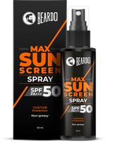Beardo Max Sunscreen SPF 50 & PA+++ Spray for Men | Non-greasy Spray for Men | Easy Application of Sunscreen for Oily Skin | UVA UVB Protection | 5