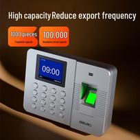 Deli Fingerprint Time Attendance Machine CN plug (adapter included)
