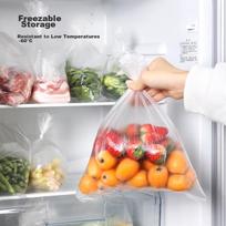 MARYYA Food-Grade Fresh-Keeping Bags, Disposable Perforated Medium Size 20*30 Cm, Kitchen Refrigerator Food Bags, 260 Pieces