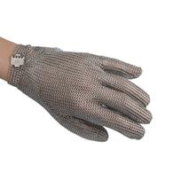 Stainless Steel Wire Mesh Anti-Cut Resistant Food Grade Safety Gloves with Adjustable Wristlet and Anti-Slip EN388/ANSI Cut 5 9 (Gray,S) pilka spalva