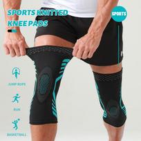 Breathable Spandex Knitted Sports Knee Pads-Lightweight Comfort for Running Basketball Football & More S juoda