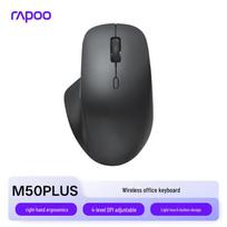 Rapoo M50 Silent Wireless Ergonomic Mouse juoda