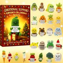 Emotional Support Advent Calendar With Cartoon Character Blind Box For Holiday Gift And Interactive Play