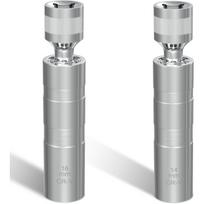 14mm ir 16mm žvakių raktų rinkinys, plonasieniai 3/8  lizdai žvakių išėmimui, 12 kampų, magnetinis pasukamas žvakių lizdas daugumai automobilių modelių Y001 gray