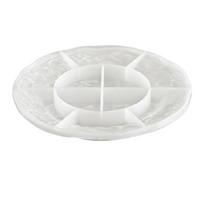 Embossed Fruit Round Tray Silicone Mold Food Grade Silicone Candle Crafting Tool For Resin Casting Candle Jewelry Tray