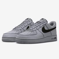 NIKE Vyriški laisvalaikio riedlenčių batai, Air Force 1 sportbačiai 42.5 juoda/pilka spalva
