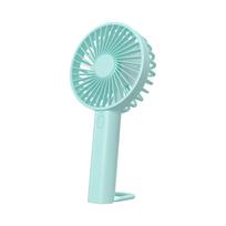 (Baby Blue) F35 Powerful Handheld Fan 1200mAh 3 Speed Desk Fan with Hanging Hole Rechargeable Cooling Fan balta