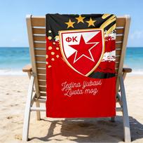 Crvena Zvezda Microfiber Beach Towel, Lightweight And Quick-Dry, for Summer Travel, Beach Essential, Swimming Pool Outdoor 70cmx140cm(27x55inch)
