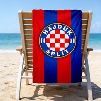 Hajduk Split Football Crest Microfiber Beach Towel, Lightweight And Quick-Dry, for Summer Travel, Beach Essential, Swimming Pool Outdoor 70cmx140cm(27x55inch)