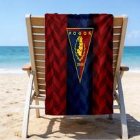 Pogon Emblem Design Microfiber Beach Towel, Lightweight And Quick-Dry, for Summer Travel, Beach Essential, Swimming Pool Outdoor 70cmx140cm(27x55inch)