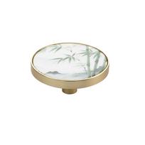 Gold Rim Furniture Handles Single Hole Drawer Knobs Creative Cabinet Knobs  For Kitchen Cabinet Style-4