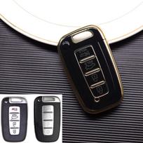 For KIA SILICE GEL Car Key case Bag Cover case G-black