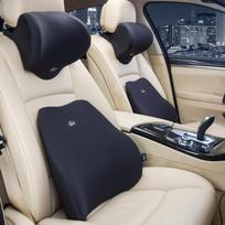 Automobilio galvos atlošas kaklo pagalvė atminties putų galvos atlošas juosmens atrama automobilio pagalvė automobilio atminties pagalvė One headrest juoda