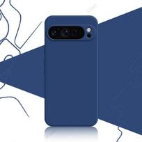 Mieli telefono dėklai Google Pixel 9 Pro XL 5G pilnas minkštas prabangus kvadratinis skysto silikono galinis dangtelis Google9Pro Pixel9ProXL Google Pixel 9 mėlyna