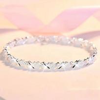 Silver Fashion Multiple Styles Bracelet Chain For Women Fashion Wedding Party Beautiful Jewelry Gift KTJ