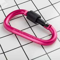 Survival Buckle Key Holder Carabiner Clip Water Cup Buckle Fishing Carbin Buckle Tourist Hooks rožinė raudona spalva