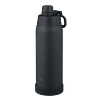 Zojirushi Water Bottle Dishwasher Safe Seamless Lid Only 3 Parts to Wash Handle Insulated Cool Bottle Charcoal Black 1.0L [Quick Hydration]