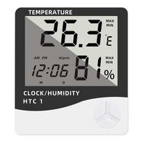 Vidaus LCD skaitmeninis termometras-higrometras - Elektroninis temperatūros ir drėgmės matuoklis-indikatorius, orų stotelė namams