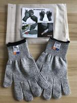 Premium Cut Resistant Gloves Food Grade Level 5 Protection Safety Kitchen Cut Gloves (Gray,Xs) pilka spalva