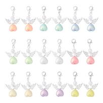 50Pcs Angel Pearls Beads Pendant Keychain,Key Charm Car Keyrings Bag Charm for Purses Handbags Bag Accessories Gift 1