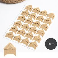 Pasidaryk pats vintažiniai kampiniai nuotraukų albumai Kampiniai lipdukai Kraft popieriaus albumo rėmelio dekoras Scrapbooking dekoracija chaki