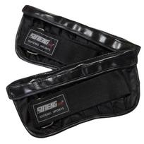 2PCS Padded Empty Wrist Sandbag Cover PU Leather Black Empty Weight Covers Pair  Strength Training juoda