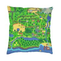 Stardew Valley Leah Cushion Cover Double Side 3D Print Throw Pillow Case For Living Room Fashion Pillowcase Home Decorative Peach skin 18*18(CM)-1Pcs