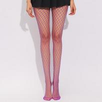 Women Sexy Fishnet Candy Color Elasticity Tights Girls High Elastic Mesh Nylon Body Erotic Stockings Female Hollow Out Pantyhose One Size