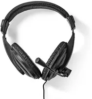Ausinės Nedis On-ear austinas ar mikrofonu melnas CHST210BK (5412810415373)
