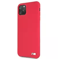 Dėklas Aizmugurējais vāciņš BMW Apple iPhone 11 Pro Max Hardcase Silicone Raudona 3700740462348 BMHCN65MSILRE (3700740462348)