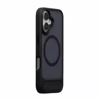 Dėklas Aizmugurējais vāciņš Evelatus Apple iPhone 16 Rubber Coated MagSafe With Stand Case Juodas EVEAPP16RMSCB ()