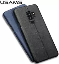 Dėklas Aizmugurējais vāciņš USAMS Samsung Galaxy S9 Leather Hard Case šviesiai rudas SGS9LHCLGR ()