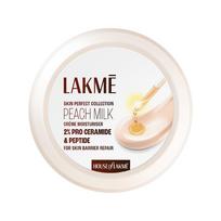 Lakmé Peach Milk Creme Moisturizer with 2% Pro-Ceramide & Peptides | Repairs Damaged Skin Barrier & Gives Intense Hydration | For Dry, Normal & Sen